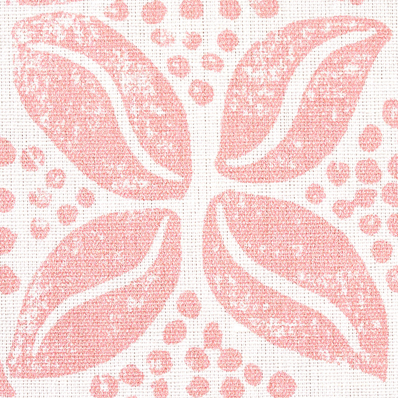 Schumacher x Molly Mahon Coffee Bean Fabric, Pink