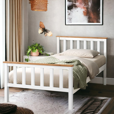 Aadyn Wooden Bed Frame With Slated