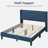 Multi-sized Upholstered Bed Frame with Channel Tufted Headboard-98387771-97872335