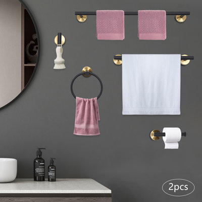 10 - Piece Bathroom Hardware Set with Towel Bars & Hooks