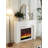 French retro-style simulated fire wall-mounted decorative electric fireplace-848432096