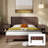 Wood Headboard Queen Size, 64.4" Wide Wooden Queen Headboard Only, Modern Farmhouse Headboards, Wall Mounted Fluted Panel, Wingback Boho Headboards-1093584142-1093584140