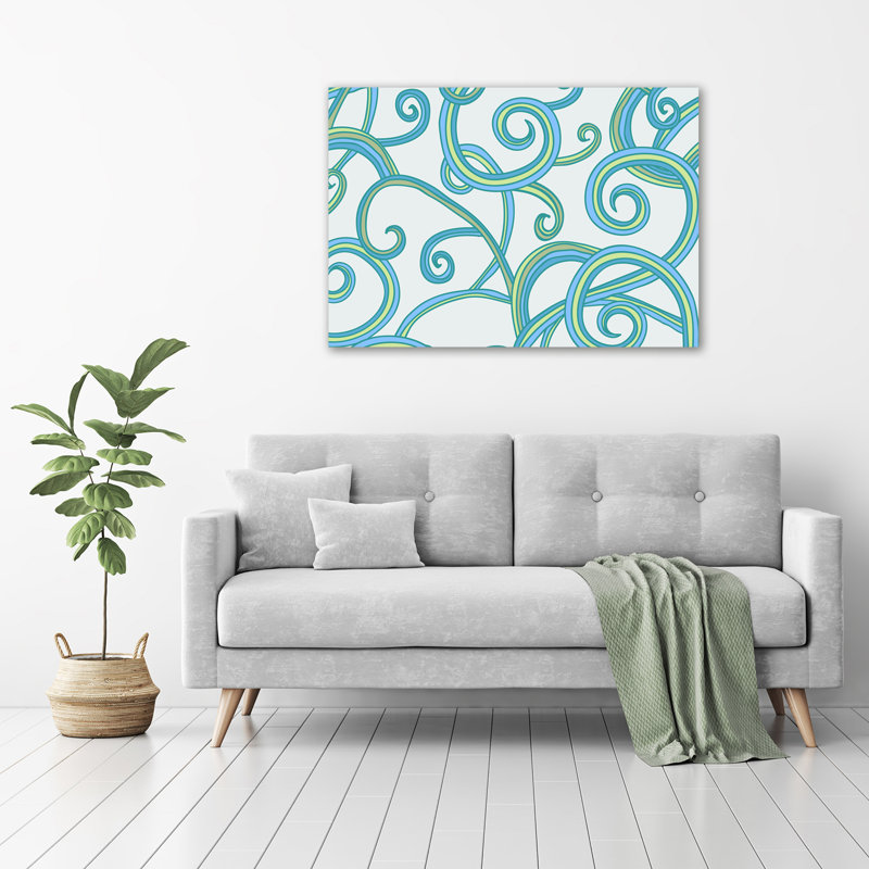 Abstract Spirals - Wrapped Canvas Print