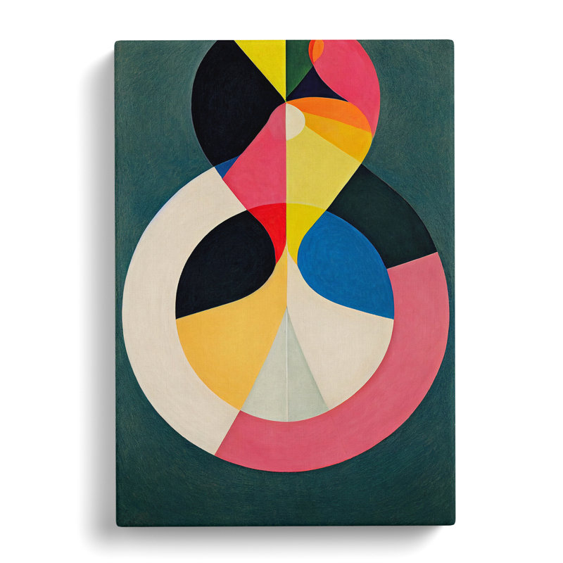 An Abstract Art Painting No.3 - Wrapped Canvas Print, 76cm H x 50cm W x 3cm D