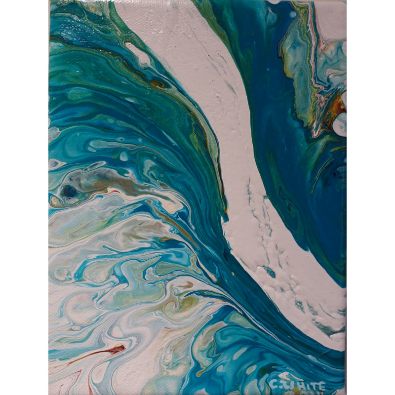 'Alluvium' - Wrapped canvas Painting Print