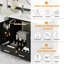 36" Bathroom Vanity With Divided Storage – Ceramic Sink, Soft-Close Doors, Double Shelves & Organized Drawer-112550200