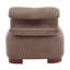 Chaise d'appoint moderne en polyester brun pour le salon - Convient aux animaux de compagnie, capacité de 330 lb, sièges de salon élégants pour la maison et le bureau-133742871