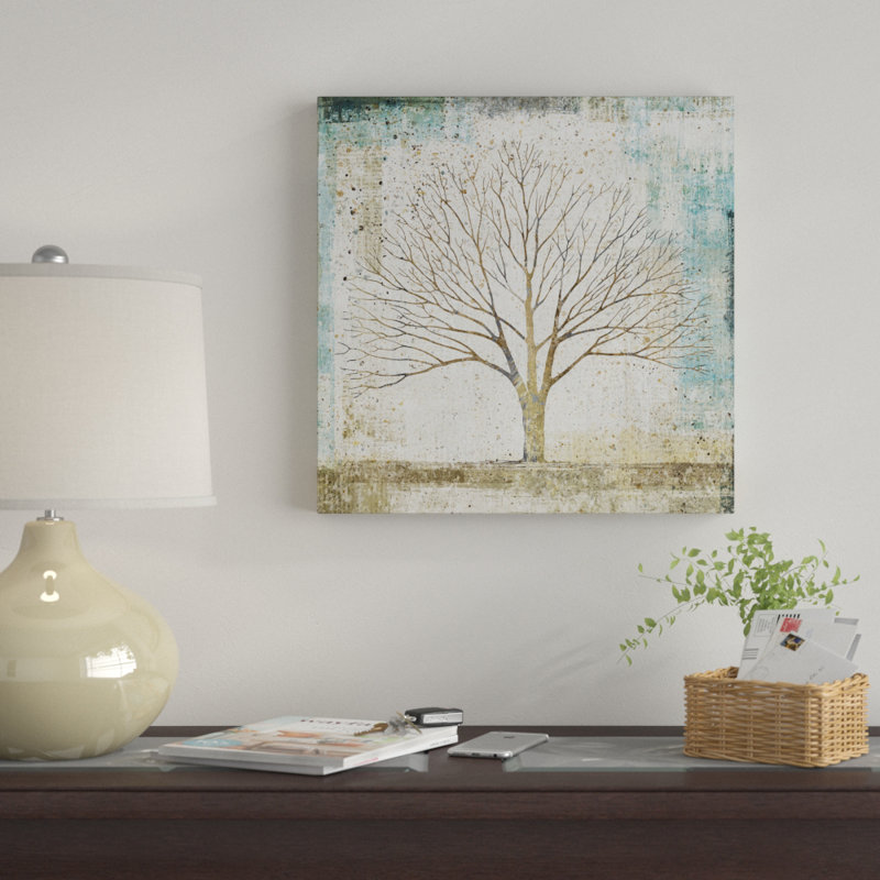 «Solitaire Tree Collage», reproduction d'art sur toile tendue, H 26 po x l 26 po x P 1,5 po