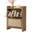 Armoire de rangement à chaussures 33 po à 5 tablettes en rotin de grande capacité Bohemian-1426064622-1427451254