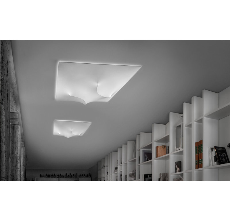 In And Out 3 - Light Flush Mount, White