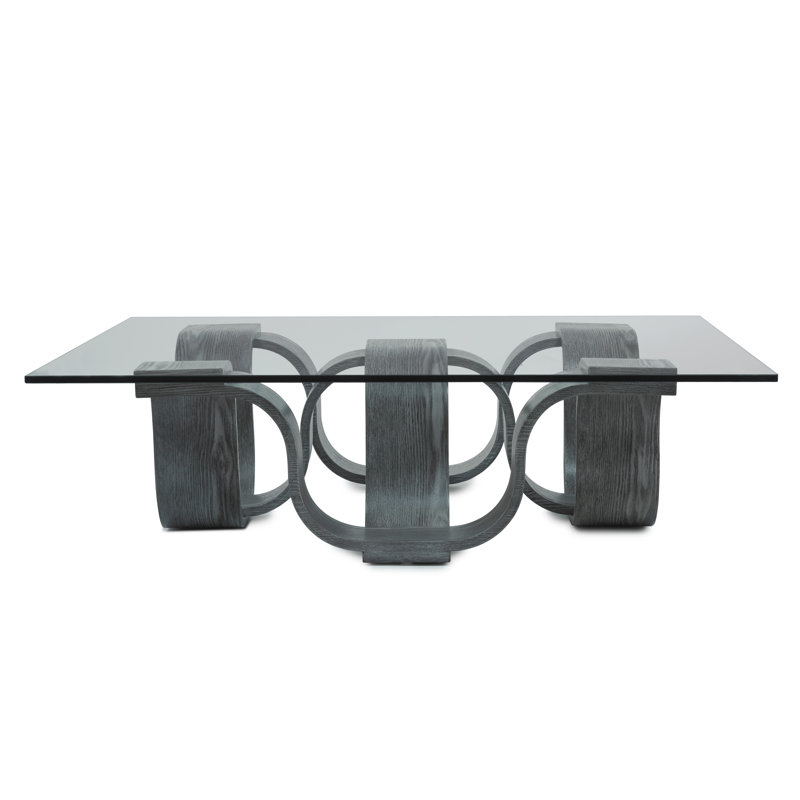 Square Cocktail Table, 12" H x 50" L x 50" W, Gray