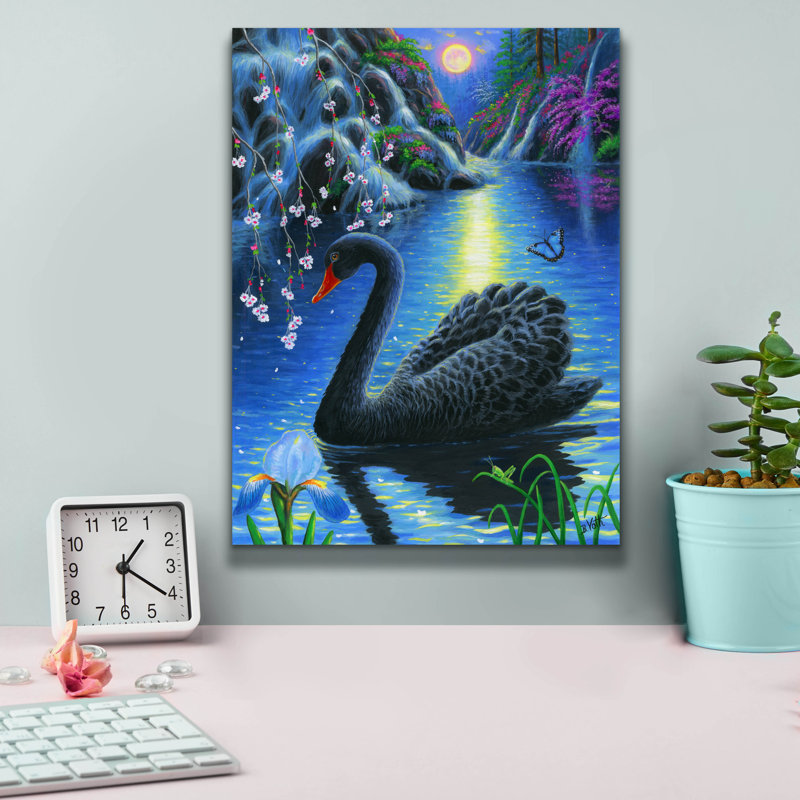 «Spring Moonlight» par Bridget Voth, H 16 po x l 12 po x P 0,75 po