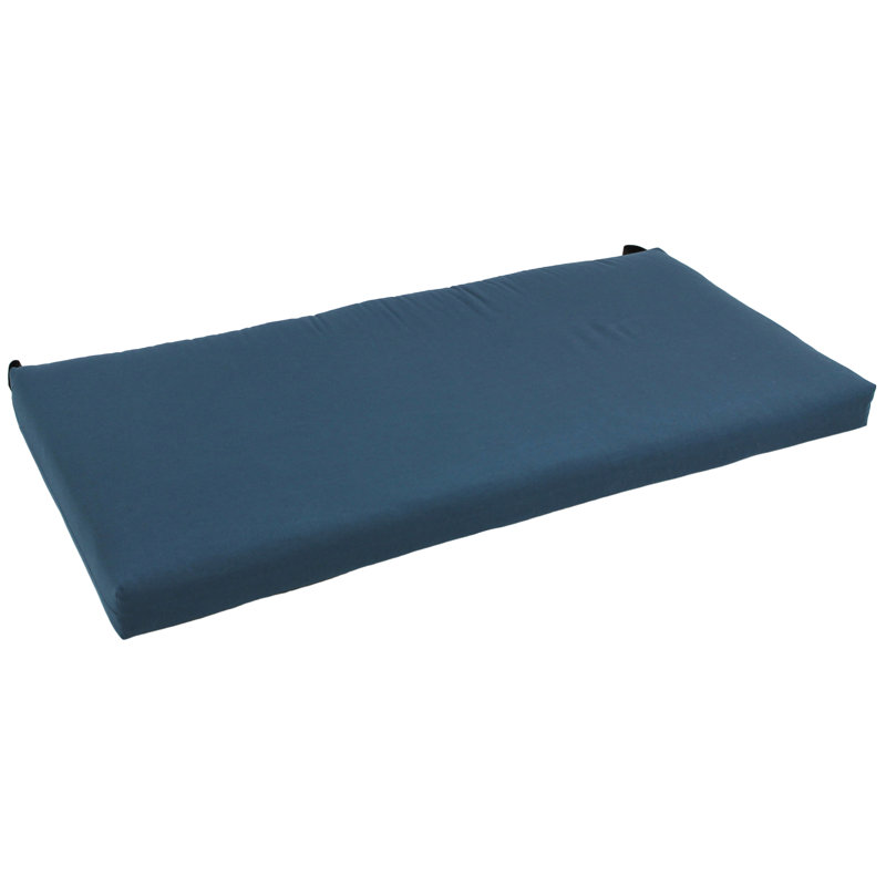 Coussin de banc d'intérieur, Indigo, L 42 po x P 19 po