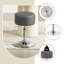 Kundana Swivel Upholstered Adjustable Height Counter Stool with Metal Frame-1916106864