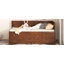Lit de jour simple avec tiroirs et tablettes-130125432