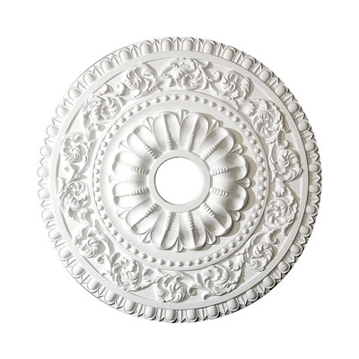 23-5/8 in Leaf Scroll Polyurethane Ceiling Medallion