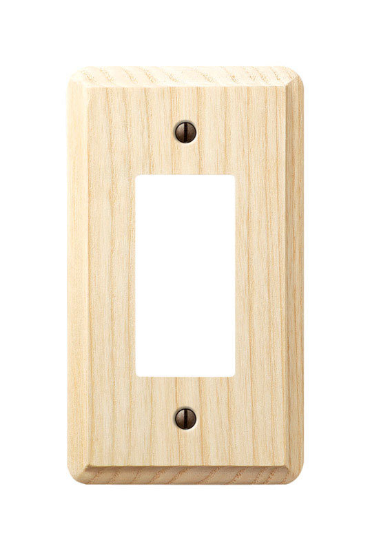 Ensemble de 1 plaque murale décorative en bois beige 1 bande Amerelle