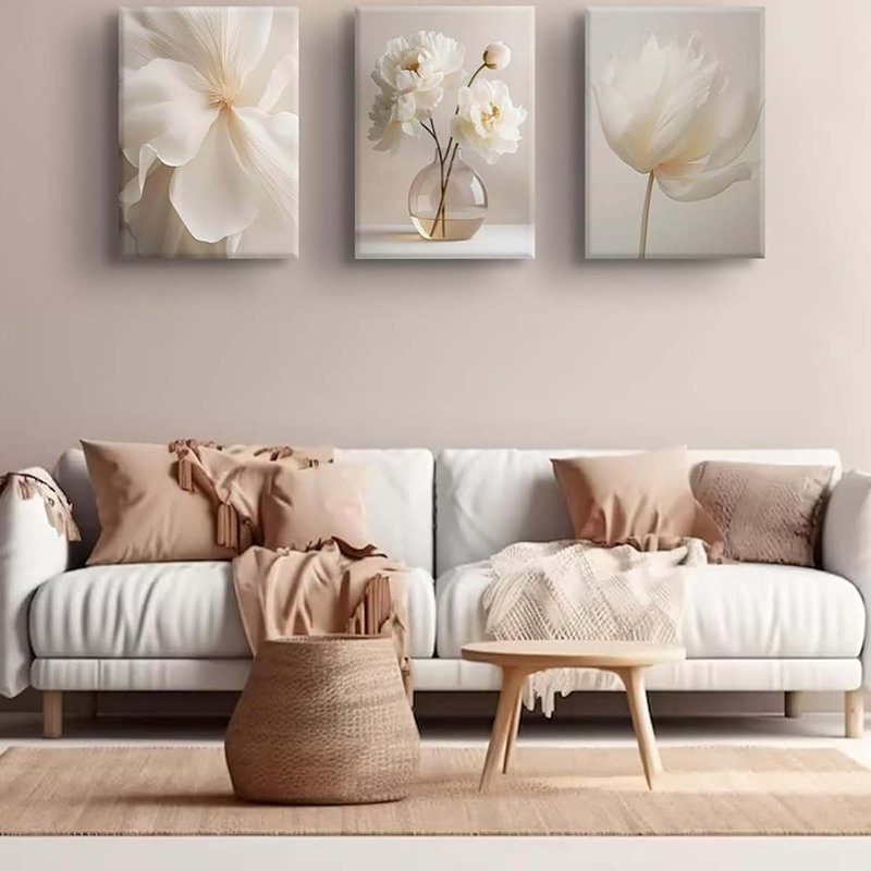 3 Piece Wrapped Canvas Print, 40 cm H x 90 cm W