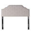 Grey Fabric Upholstered Headboard - Queen & Full Sized With Contemporary Appeal Button Diamond Stitch And Fine Nailhead Accents Assembly Required Delightful