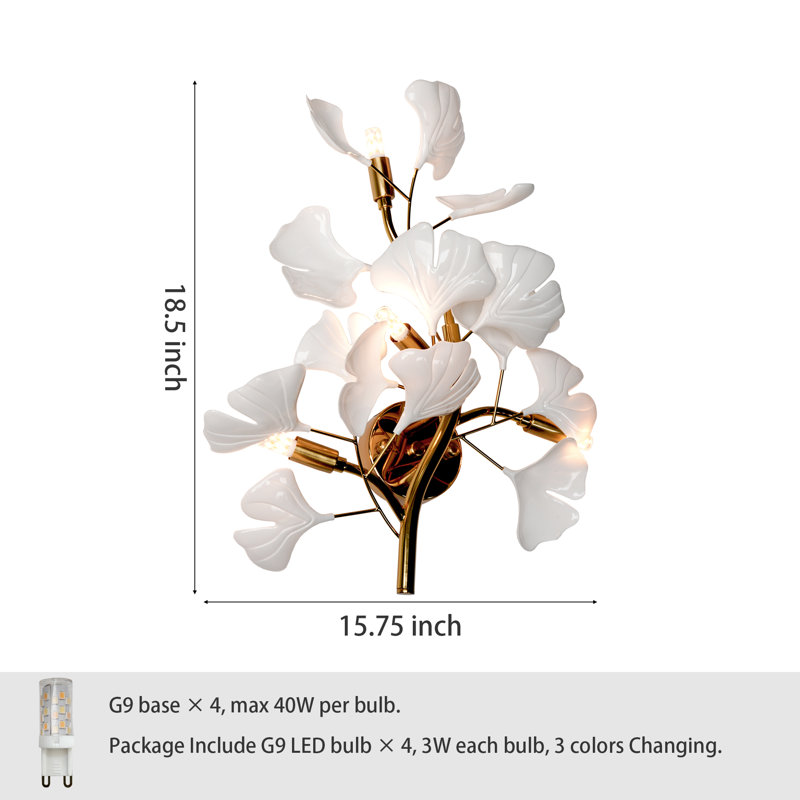  4 - Light Luxury Brass Wall Sconces Vanity Light