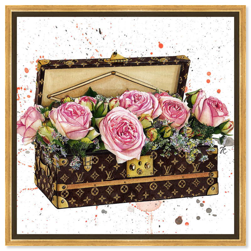 Doll Memories " Doll Memories - Trunk Full Of Flowers " by Oliver Gal Painting Print, 12" H x 12" W