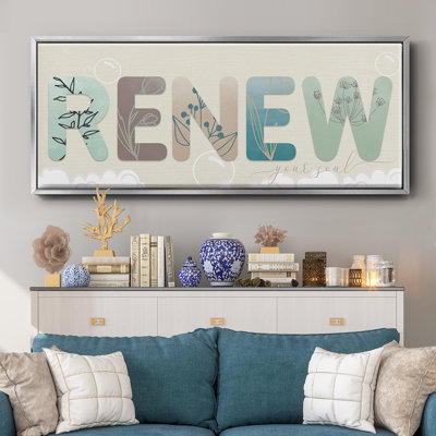 «Renew Your Soul», toile encadrée