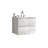 24" Wall Mount White Glossy Bathroom Vanity With Ceramic Sink With Three Faucet Holes, Large Storage Floating Bathroom Vanity For Bathroom, One-Piece Sink Basin Without Drain, Pre-Assembled-2120438115-2120438114