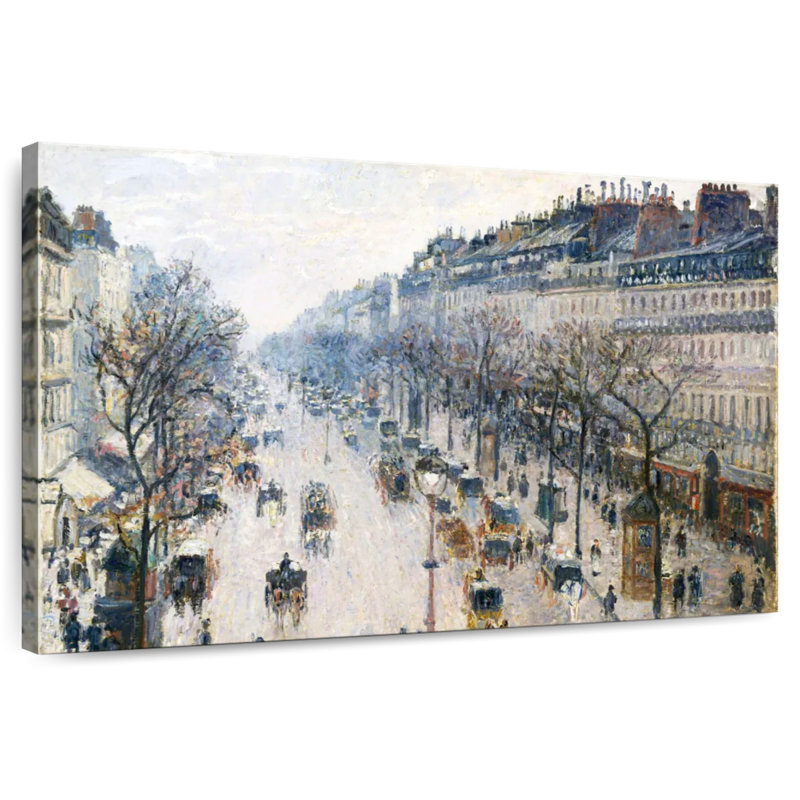 Sirci, le Boulevard Montmartre, matin d'hiver 1897, H 26 po x l 39 po