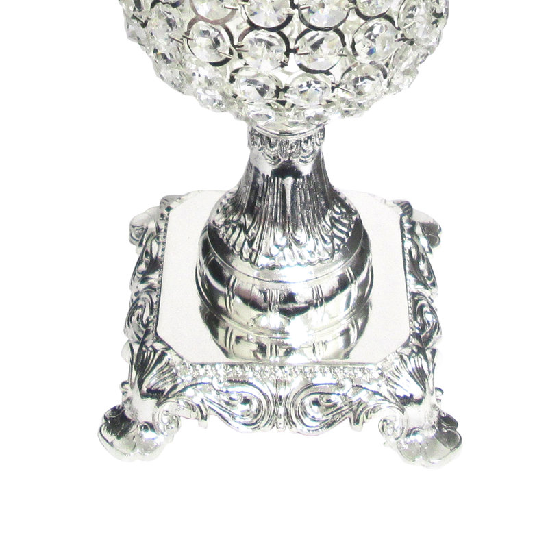 Table Hurricane, Argent, H 15,5 po x l 8,25 po x P 8,25 po