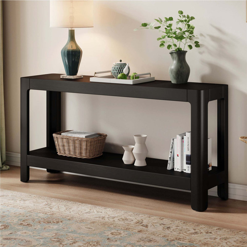 Console de style campagne moderne Mirod, Black