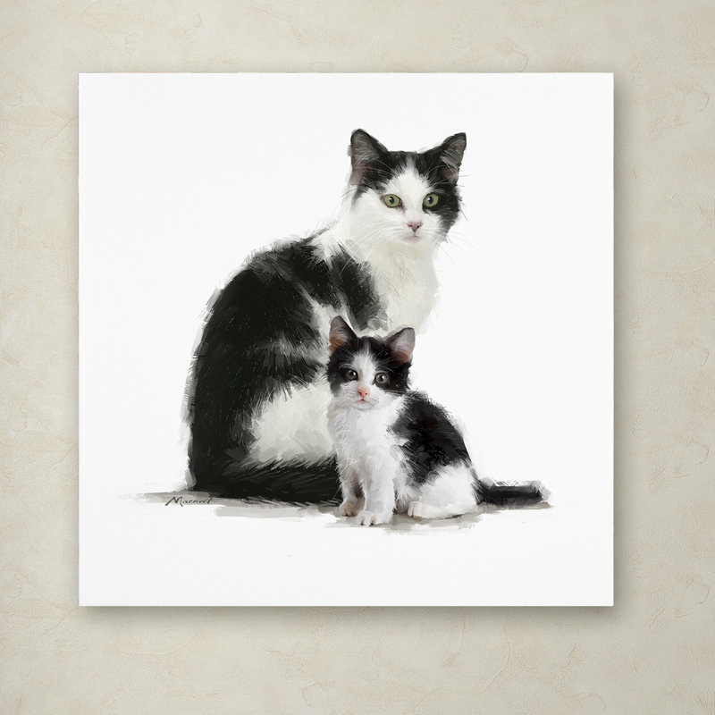 «Black and White» par Armand, reproduction sur toile, H 14 po x l 14 po x P 2 po