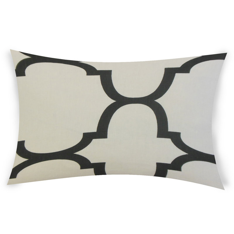  Housse et insert rectangulaires en lin, Blanc, 14 po x 48 po