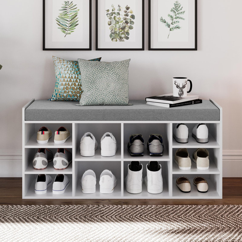 10 Pair Shoe Storage Bench