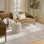 Tapis d'intérieur moderne ivoire Ebern Designs Reimann-1448245069