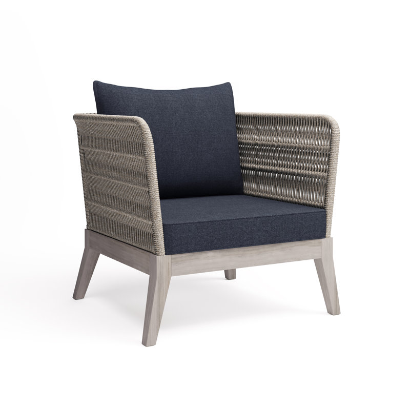 Chaise de patio avec coussins Santiago