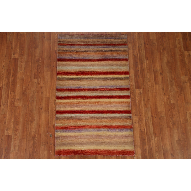 Gabbeh One-of-a-Kind 3' X 5'2" New Age Wool Area Rug in