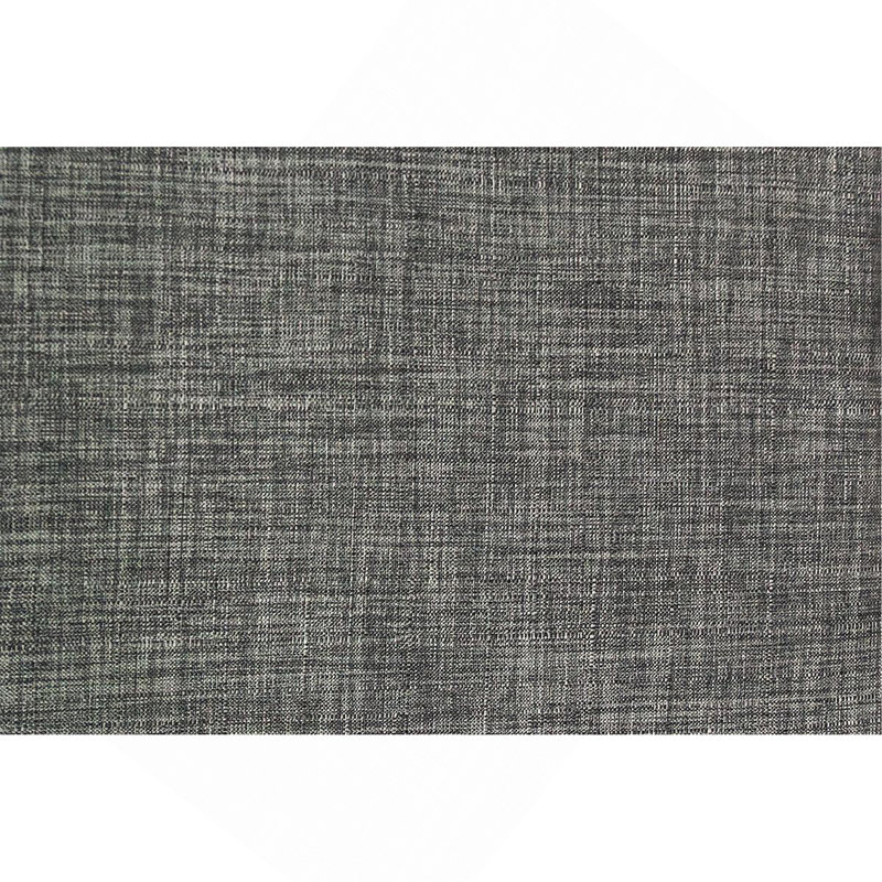 Ensemble de salle à manger moderne et classique en bois naturel Table de salle à manger ronde 4X Chaises d'appoint en tissu gris anthracite