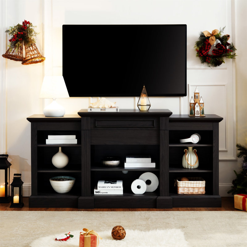 Console multimédia avec grande armoire de rangement
