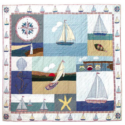 Coastal Cotton Patchwork Duvet Cover