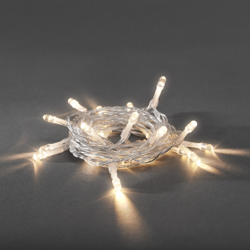 LED Battery Powered Wide Angle LED String Light, Warm White, 785cm L