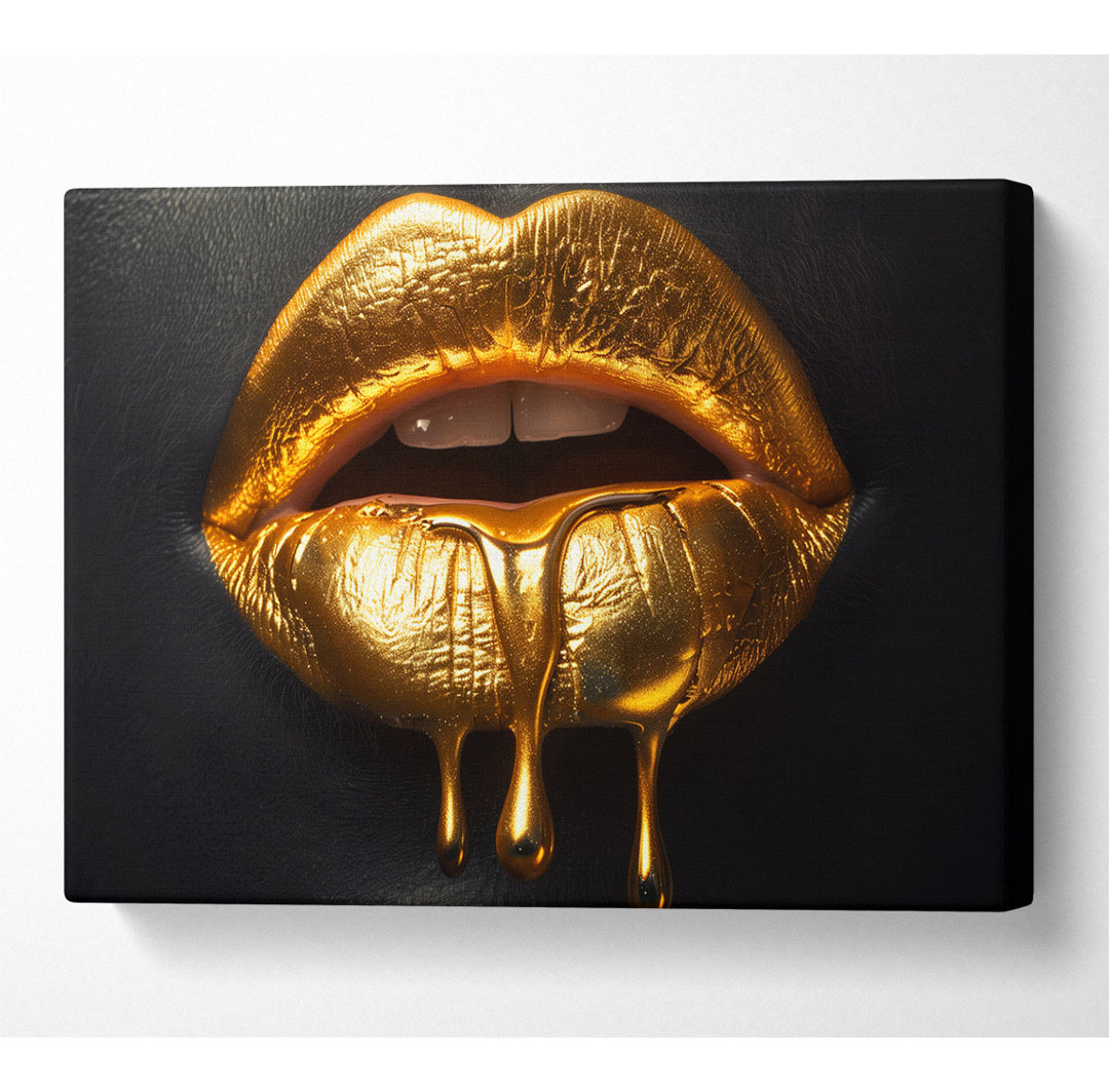 Gold Lips - Druck