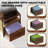 Computer Desk With Power Outlets, LED Lights, File Cabinet, And Fabric Drawers For Home Office | Gift Idea-1904412960