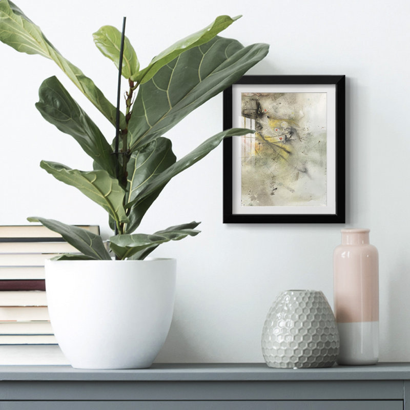 Soft Inspiration II -Framed Print, 25.5" H x 17.5" W, Black