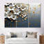 Ensemble de salon art mural blanc et bleu Meadow Charm III - Cornflowers-866223101-866223103