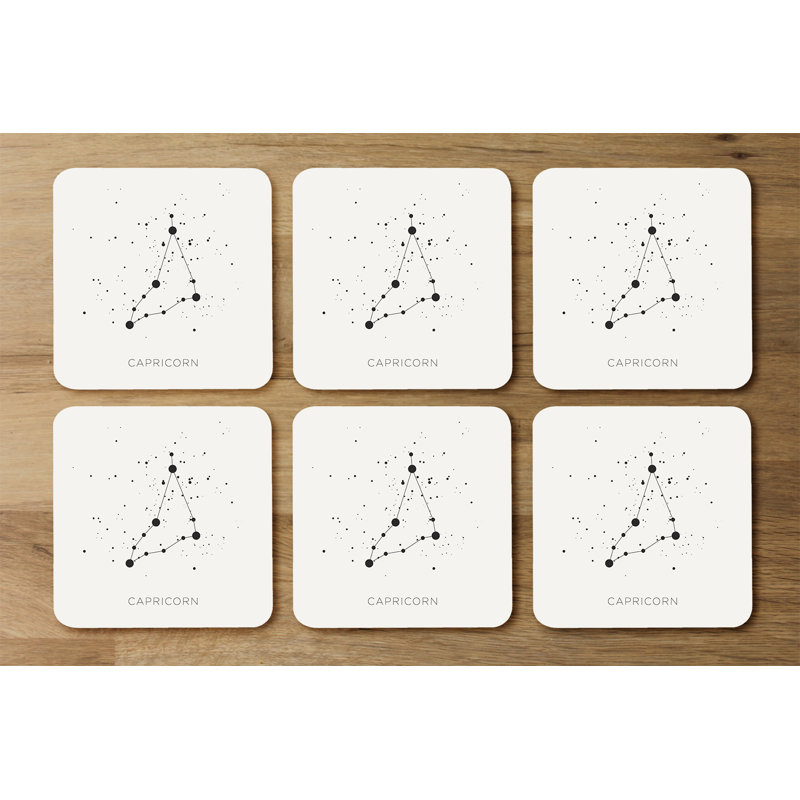 Square 6 Piece Coaster Set