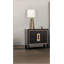 Mobilier de chambre à coucher contemporain avec table de chevet 1 pièce