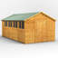 Powersheds 18 x 10ft Timber Tongue & Groove Apex Garden Shed