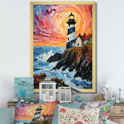 Salvaggio " Dots Lighthouses Guiding II "