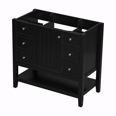 Sharvin 35.5'' Single Bathroom Vanity Base Only