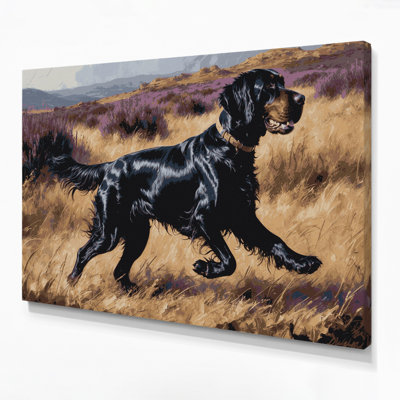 Dogs Gordon Setter Brown Canvas Wall Art